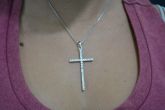 Colar Cruz Strass - C1217