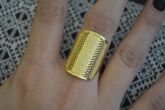 Anel folheado a ouro - SJK15119