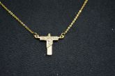 Colar cristo folhado a ouro - SJR1223