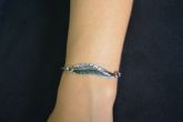 Pulseira pena chumbo - P1318