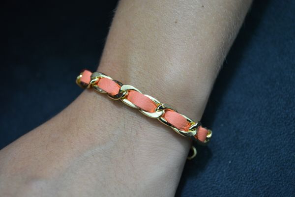 Pulseira transpassada dourada - P1203
