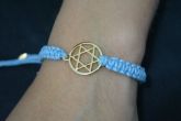 Pulseira macramê estrela Davi - P1336