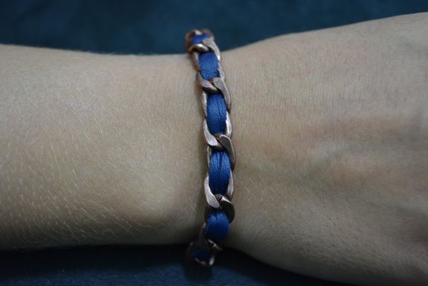 Pulseira transpassada rosé- P1204