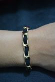 Pulseira transpassada dourada - P1203
