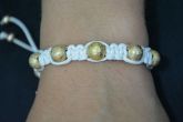 Pulseira shambala dourada - P1238