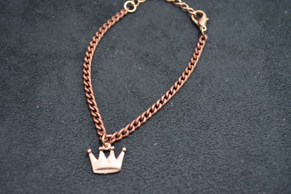 Pulseira coroa bronze - P1319