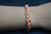 Pulseira transpassada dourada - P1203