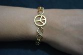 Pulseira corrente paz - P1311